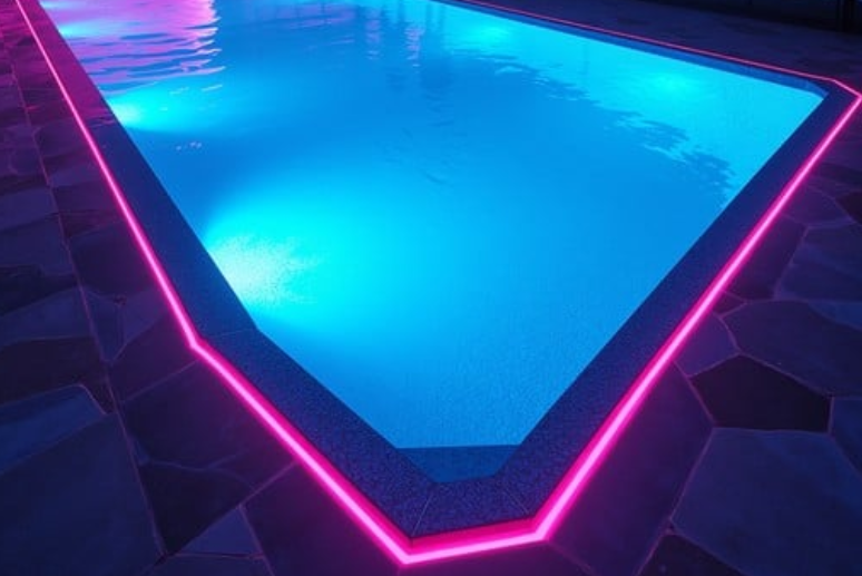 360 Fiber Optic Pool Lighting Installation